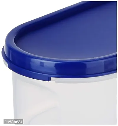 LIVA Plastic 500 Ml Modular Airtight Kitchen Storage Container (Blue)-thumb3