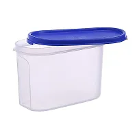 LIVA Plastic 1200 Ml Modular Airtight Kitchen Storage Container (Blue)-thumb2