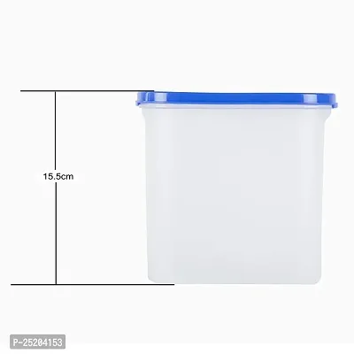 LIVA Plastic 1600 Ml Modular Airtight Kitchen Storage Container (Blue)-thumb4