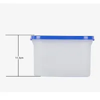 LIVA Plastic 1200 Ml Modular Airtight Kitchen Storage Container (Blue)-thumb1