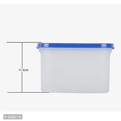 LIVA Plastic 1200 Ml Modular Airtight Kitchen Storage Container (Blue)-thumb2