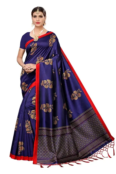 Designer Art Silk Saree with Blouse piece For Women