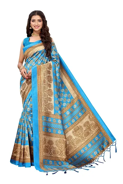 Fancy Art Silk Saree with Blouse Piece for Women