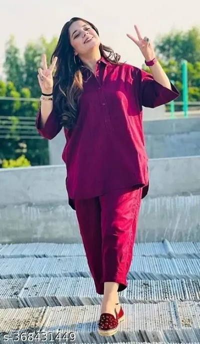 Redish Maroon Baggy 2 Piece Suit