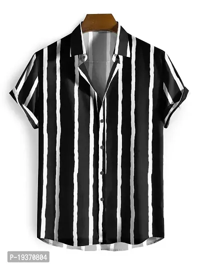 Men Regular, Super Slim Fit Striped Casual Shirt ( Cotton Lycra)-thumb0