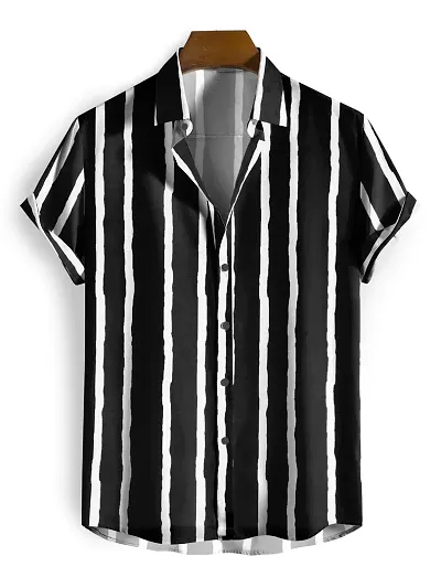 Men Regular, Super Slim Fit Striped Casual Shirt ( Lycra)