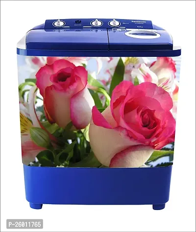 decorative abstract flower washingmachine sticker-thumb2