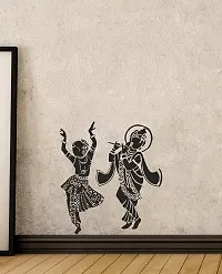 Home d?cor Dancing Radha Krishna wallsticker (PVC Vinyl Covering Area 64X171 cm)-thumb4