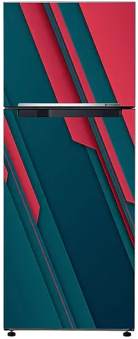 Decorative Abstract 3D Red and Dark Green Design Wallpaper Sticker for Fridge Dcor-thumb2