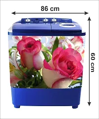 decorative abstract flower washingmachine sticker-thumb2