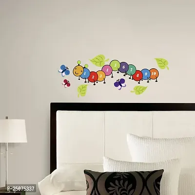 Decorative colourfull Butterflies Leaves ant Wall Sticker for Home d?cor (PVC Vinyl Covering Area 35X91 cm)-thumb4