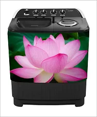 decorative pink flower washingmachine sticker-thumb1