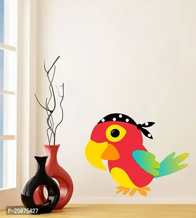 Abstract Decorative Pirate Parrot Wall Sticker (PVC Vinyl Covering Area 60X52 cm)-thumb4