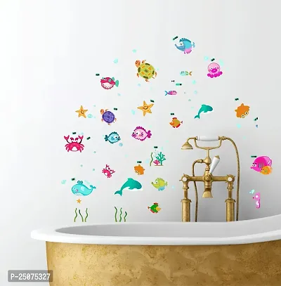 Decorative Fishes Turtel Abstract sea Animals Wall Sticker-thumb4