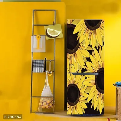 Decorative Abstract Multicolor Sun Flower Aesthetic Dwraing Wallpaper Sticker for Fridge Dcor-thumb5