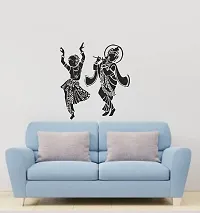 Home d?cor Dancing Radha Krishna wallsticker (PVC Vinyl Covering Area 64X171 cm)-thumb3