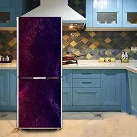 Decorative Abstract Multicolor Particles Spark Dark Blue Shade Background Wallpaper Sticker for Fridge Dcor-thumb3