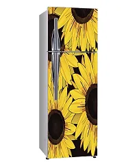 Decorative Abstract Multicolor Sun Flower Aesthetic Dwraing Wallpaper Sticker for Fridge Dcor-thumb1