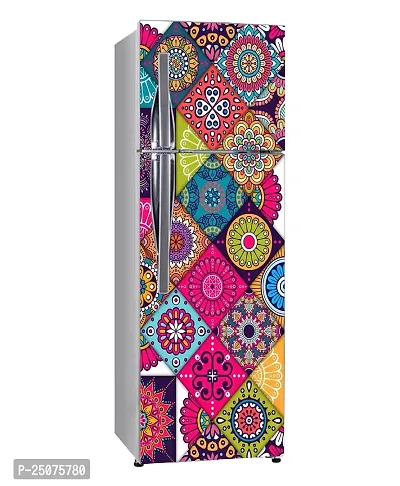 Decorative Abstract Multicolor Mandala Design Wallpaper Sticker for Fridge Dcor-thumb2