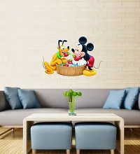 Mickey Mouse with Tiger (PVC Vinyl Covering Area 81X54 cm)-thumb2