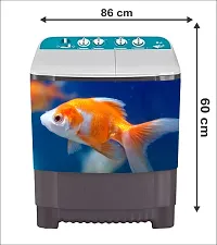 decorative abstract fish washing machine sticker-thumb2