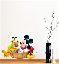 Mickey Mouse with Tiger (PVC Vinyl Covering Area 81X54 cm)-thumb4