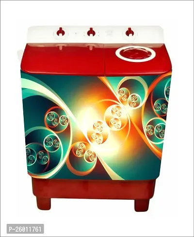 decoartive abstract light beautiful washingmachine sticker