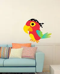 Abstract Decorative Pirate Parrot Wall Sticker (PVC Vinyl Covering Area 60X52 cm)-thumb4