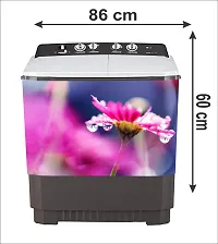 decorative pink flower washing machine sticker-thumb2