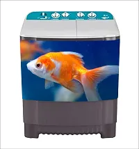 decorative abstract fish washing machine sticker-thumb1