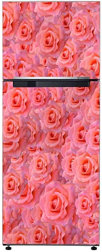 Decorative Abstract Wet Pink Flower, Nature, Garden Wallpaper Sticker for Fridge Dcor-thumb2