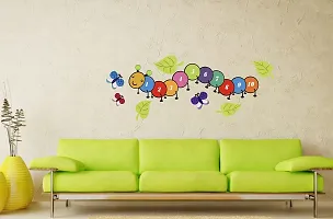 Decorative colourfull Butterflies Leaves ant Wall Sticker for Home d?cor (PVC Vinyl Covering Area 35X91 cm)-thumb4