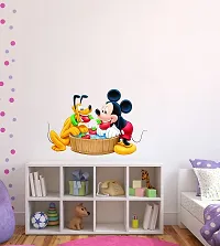 Mickey Mouse with Tiger (PVC Vinyl Covering Area 81X54 cm)-thumb1