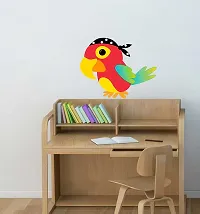 Abstract Decorative Pirate Parrot Wall Sticker (PVC Vinyl Covering Area 60X52 cm)-thumb2