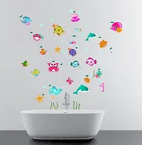 Decorative Fishes Turtel Abstract sea Animals Wall Sticker-thumb2