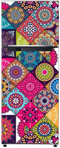 Decorative Abstract Multicolor Mandala Design Wallpaper Sticker for Fridge Dcor-thumb2