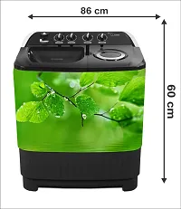 decorative abstract leaves washing machine sticker-thumb2