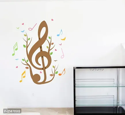 Lakshit Enterprises Creative Music Symbols Wall Sticker Multicolor PVC Vinyl 75x70 cm-thumb5