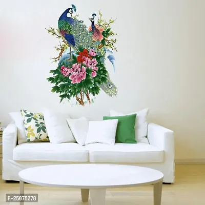 Beautiful Peocock Wall Sticker ( Cover Area :- 56 X 75 cm)-thumb2