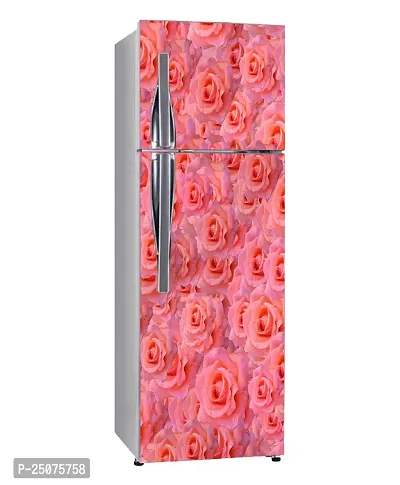 Decorative Abstract Wet Pink Flower, Nature, Garden Wallpaper Sticker for Fridge Dcor-thumb2