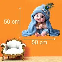 Cute Baby Krishna Wall Sticker for Kids Room Living Room-thumb2