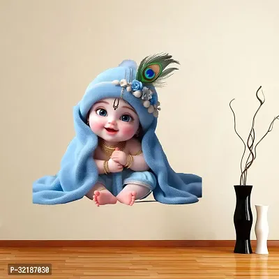 Cute Baby Krishna Wall Sticker for Kids Room Living Room-thumb4