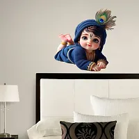 Cute Baby Krishna Wall Sticker for Kids Room Living Room-thumb3