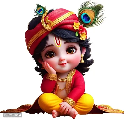 Cute Baby Krishna Wall Sticker for Kids Room Living Room