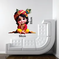 Cute Baby Krishna Wall Sticker for Kids Room Living Room-thumb1