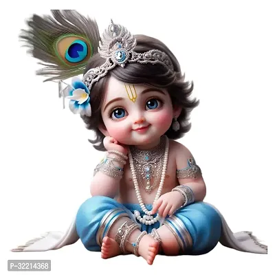 Cute Baby Krishna Wall Sticker for Kids Room Living Room