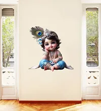 Cute Baby Krishna Wall Sticker for Kids Room Living Room-thumb2