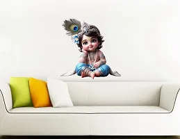 Cute Baby Krishna Wall Sticker for Kids Room Living Room-thumb3