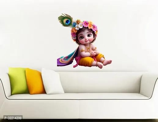 Cute Baby Krishna Wall Sticker for Kids Room Living Room-thumb4