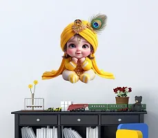 Cute Baby Krishna Wall Sticker for Kids Room Living Room-thumb2